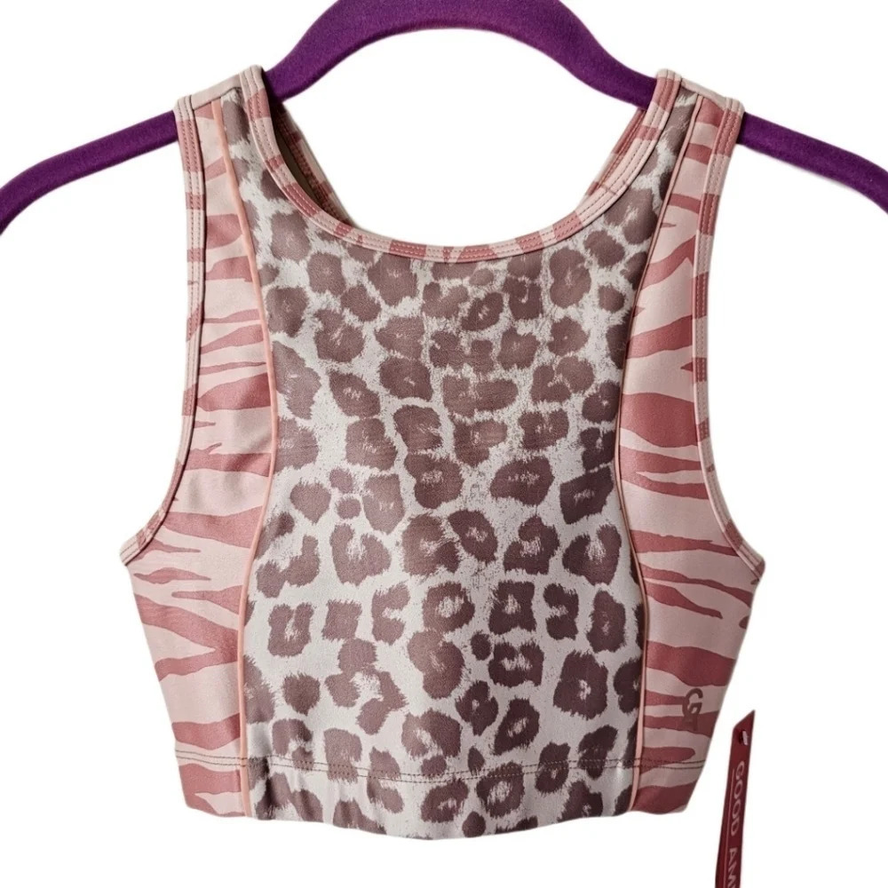 Good American Upper Cut Animal Sports Bra NWT - Picture 3 of 11